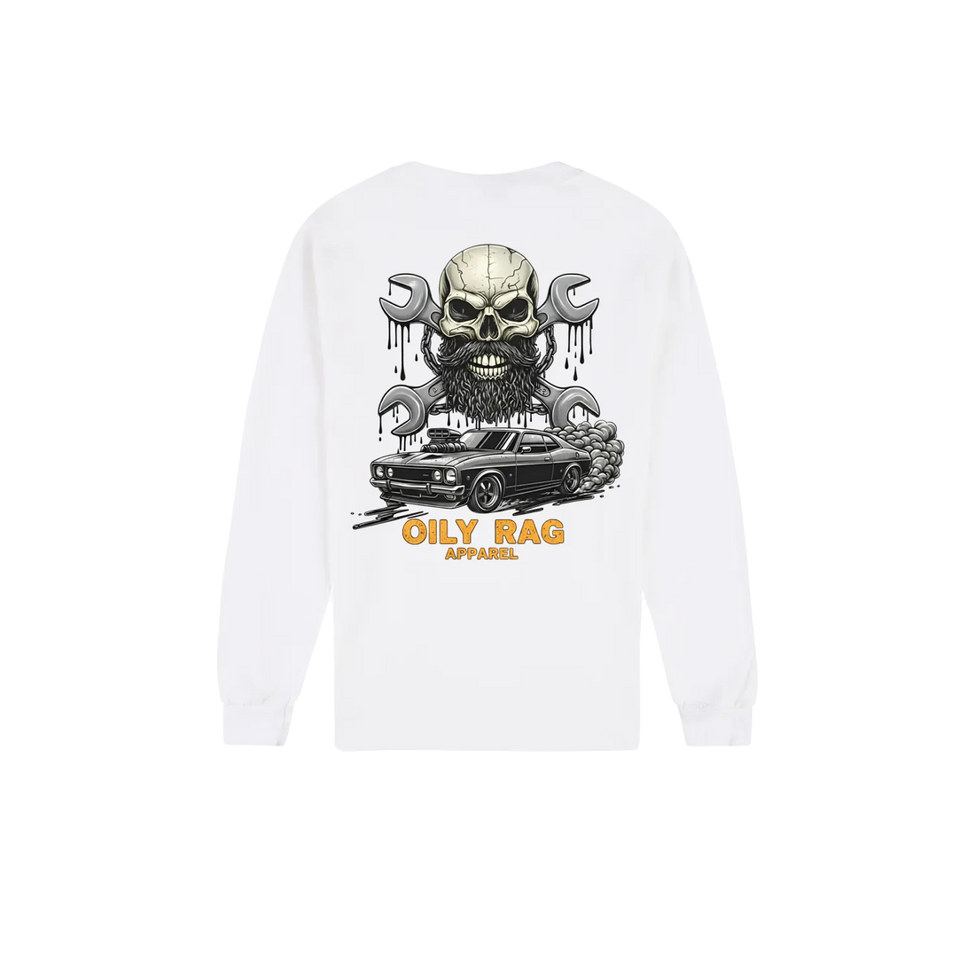 White back flat lay
