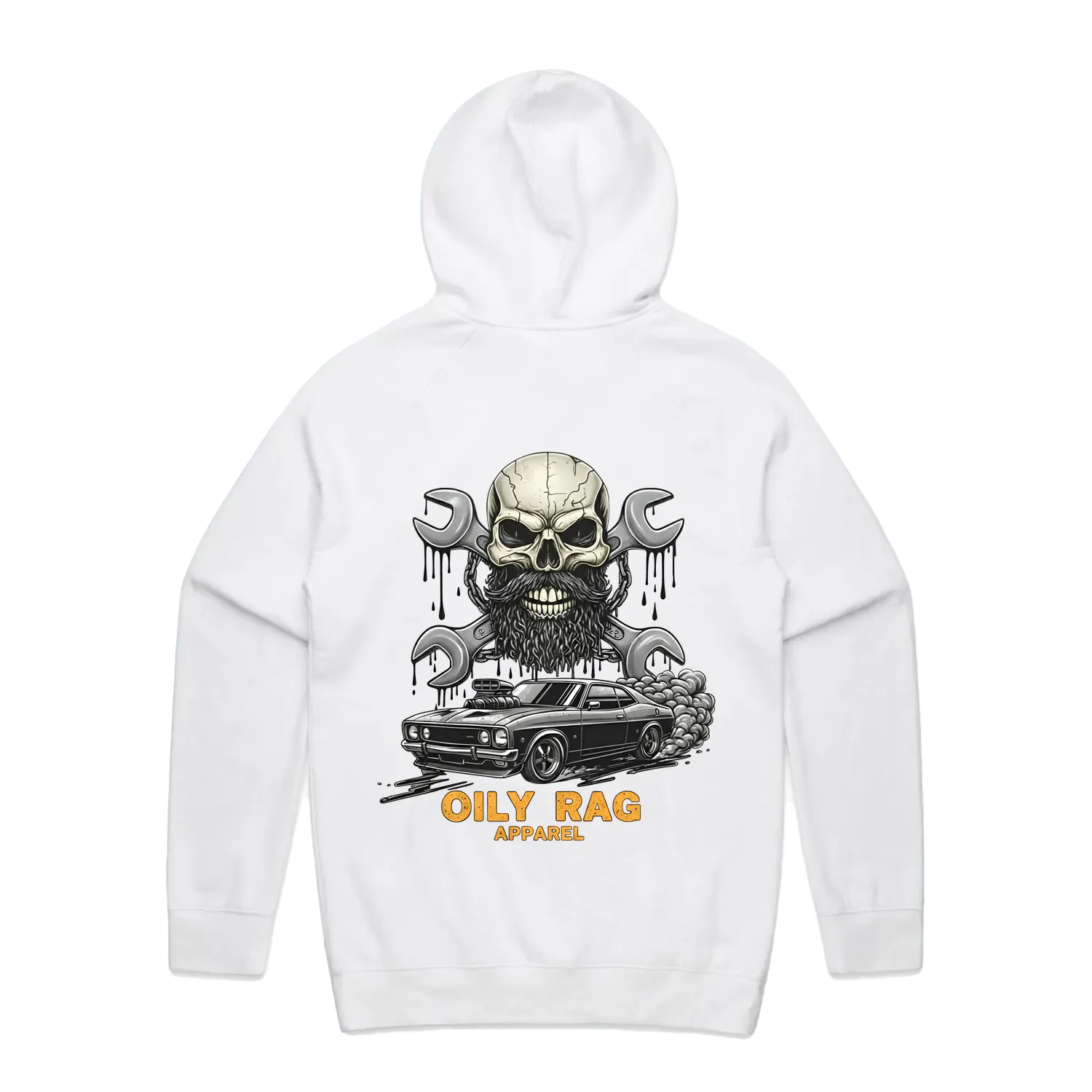 White back flat lay