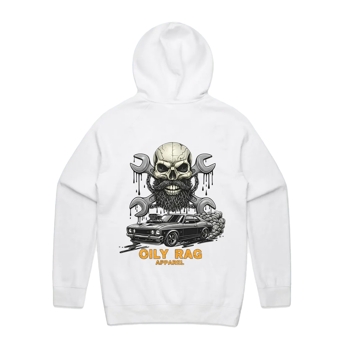 White back flat lay