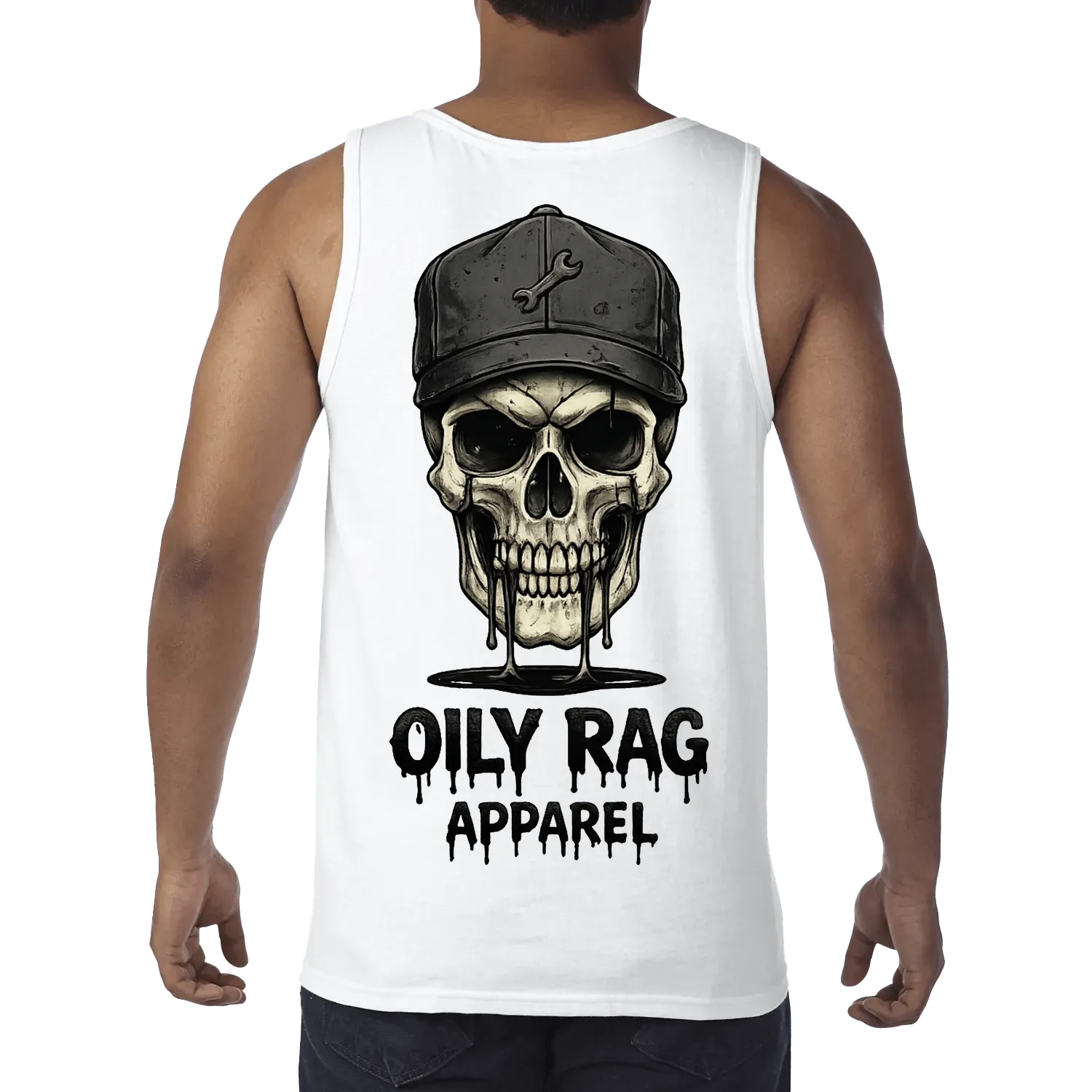 White back flat lay