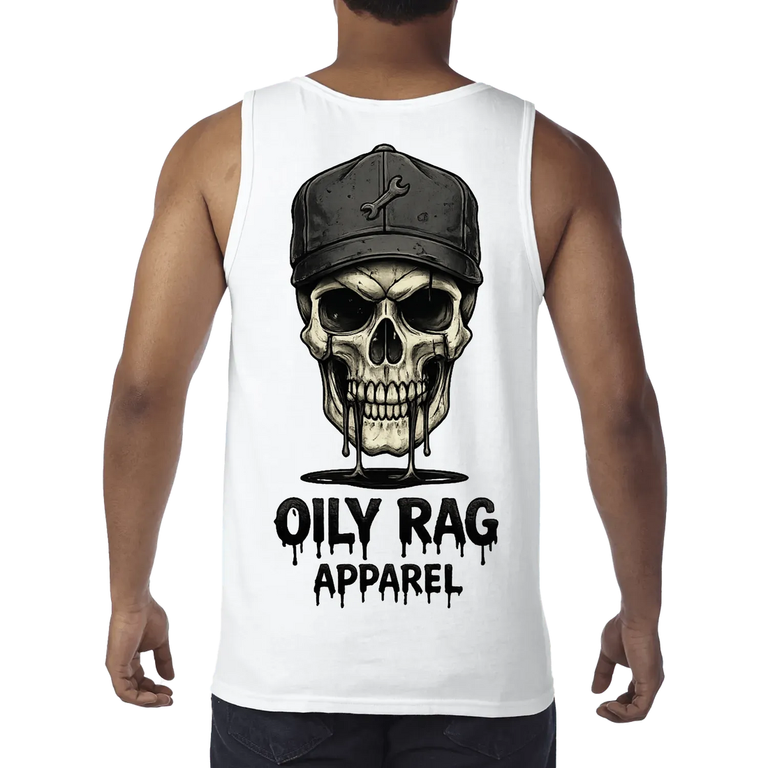 White back flat lay