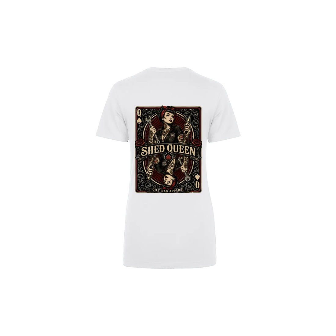 White back flat lay