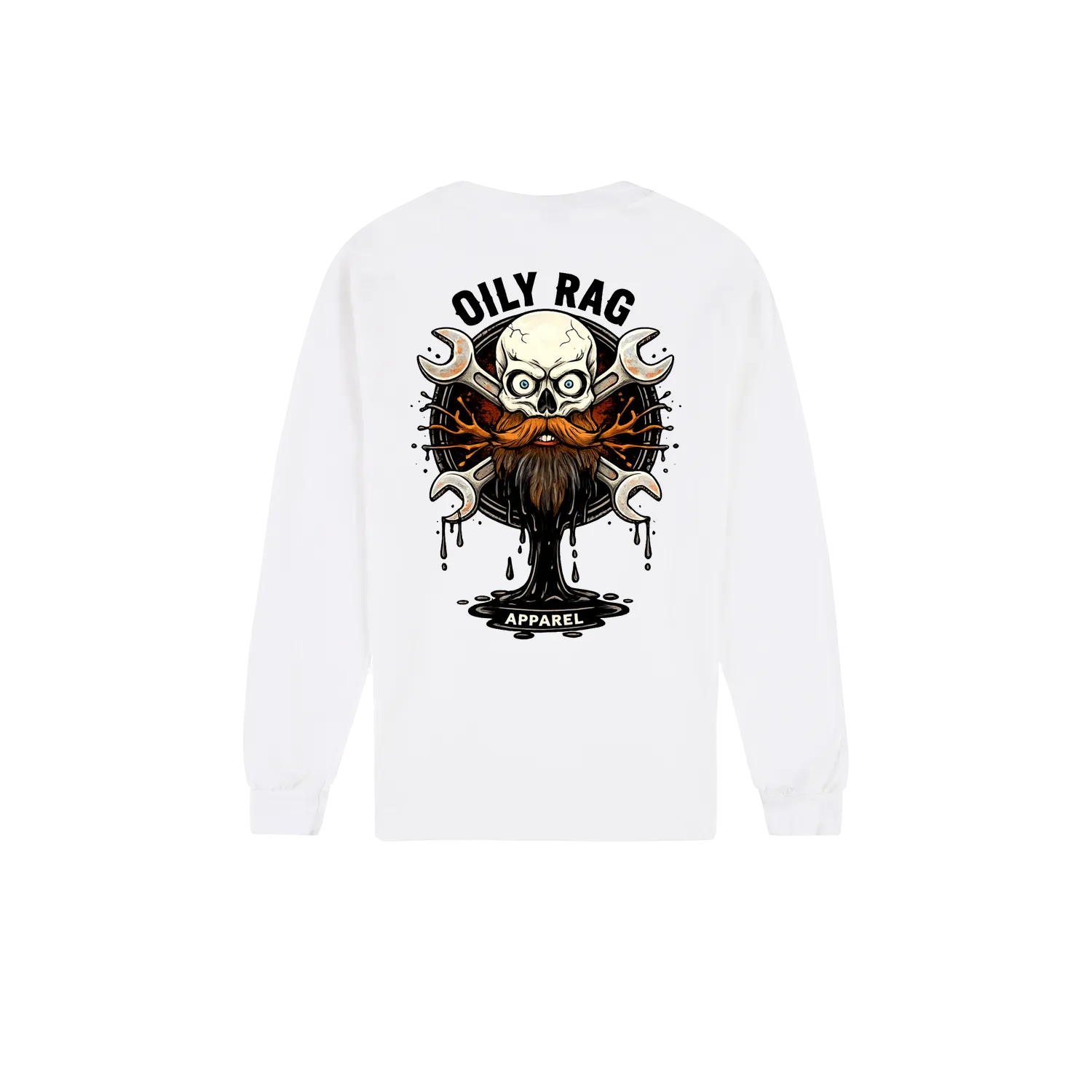 White back flat lay