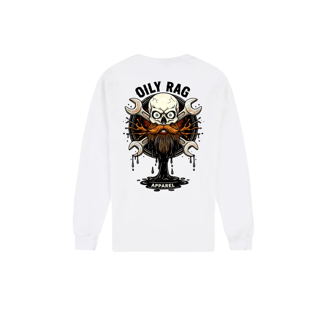 White back flat lay