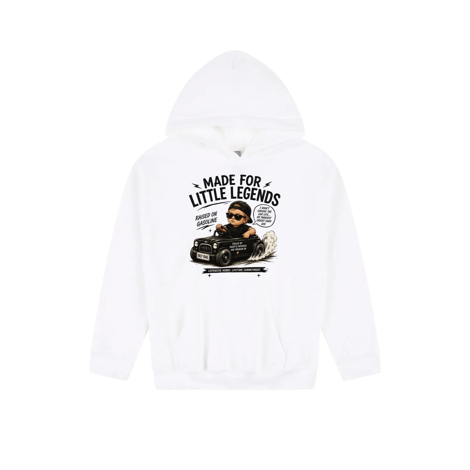 White front flat lay