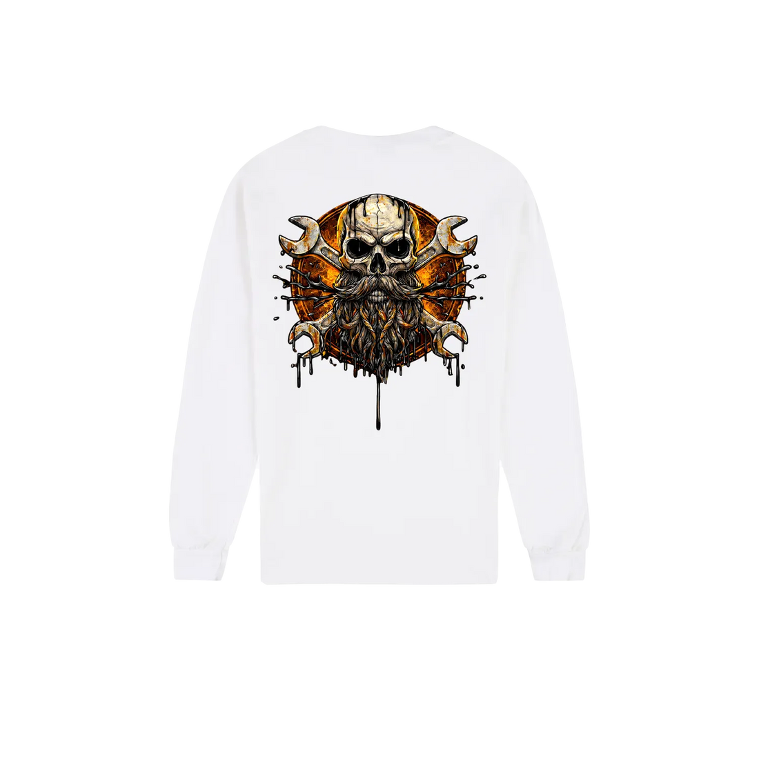 White back flat lay