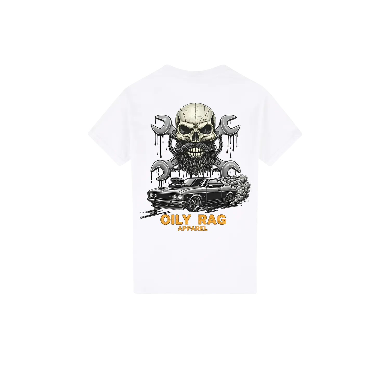 White back flat lay
