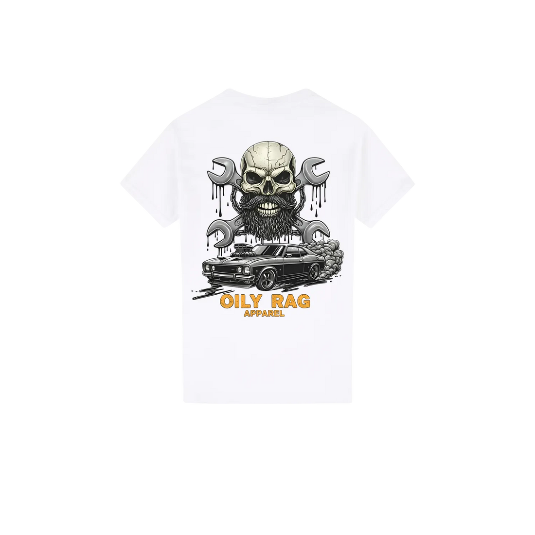 White back flat lay