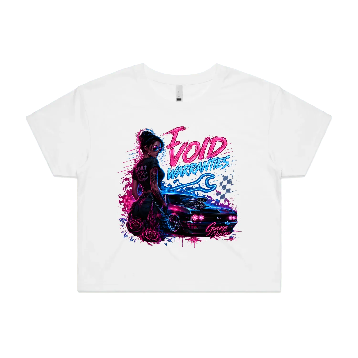 White front flat lay