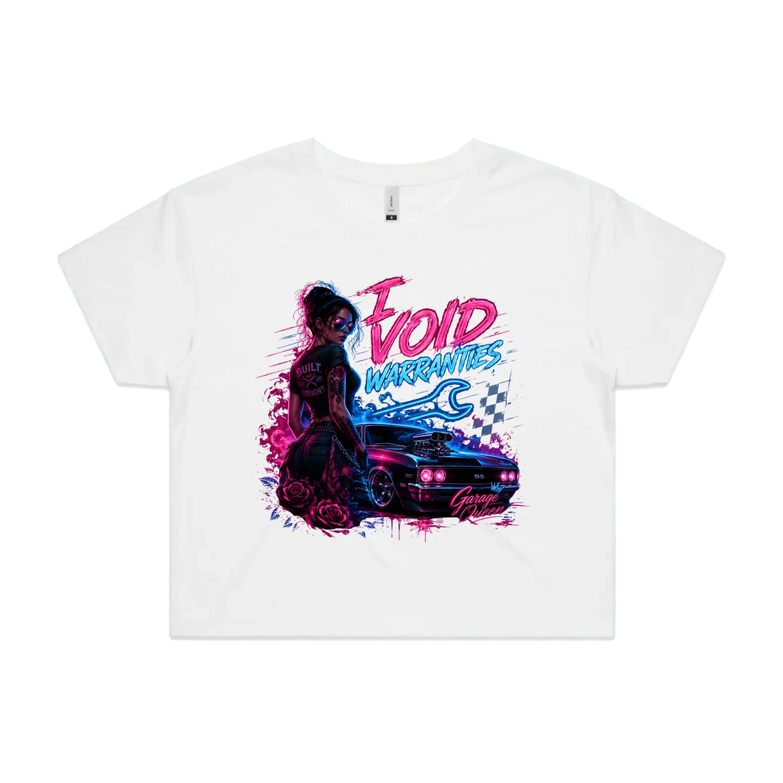 White front flat lay
