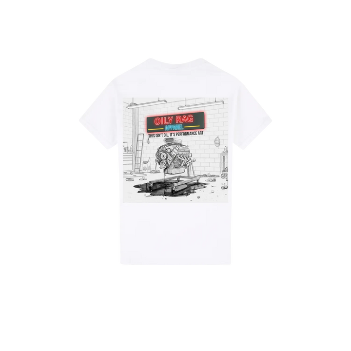 White back flat lay