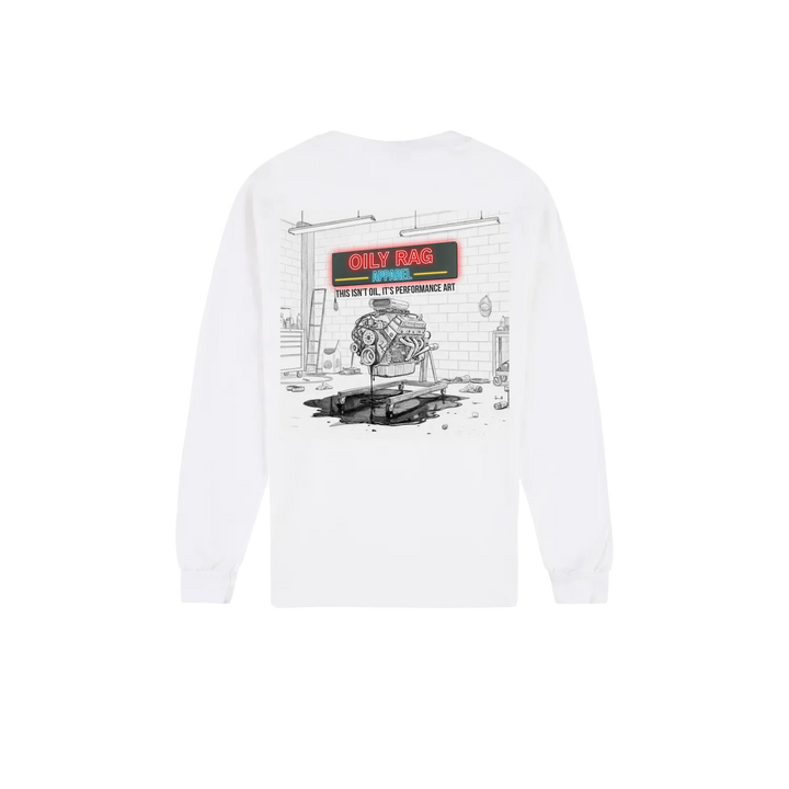 White back flat lay