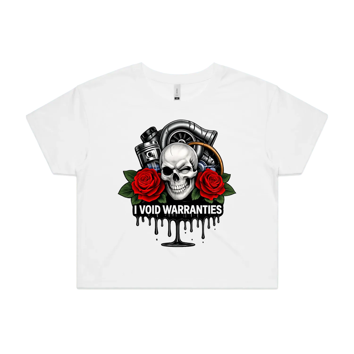 White front flat lay