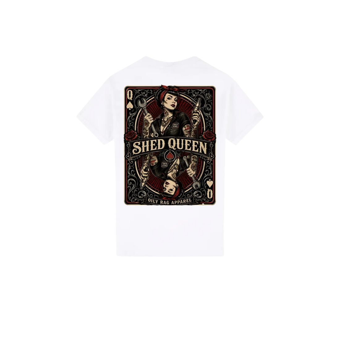 White back flat lay