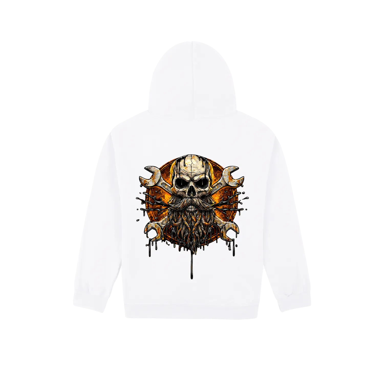 White back flat lay