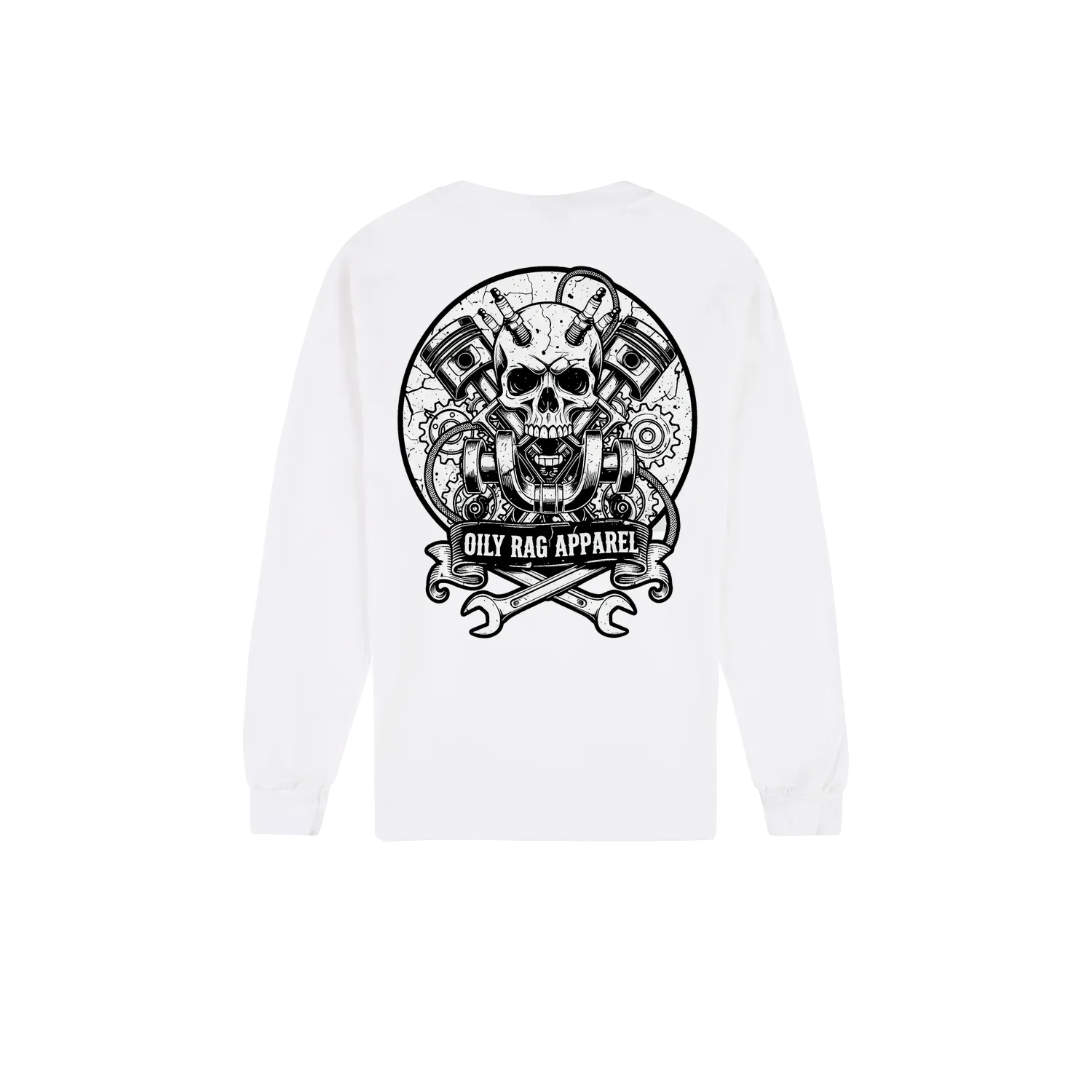 White back flat lay
