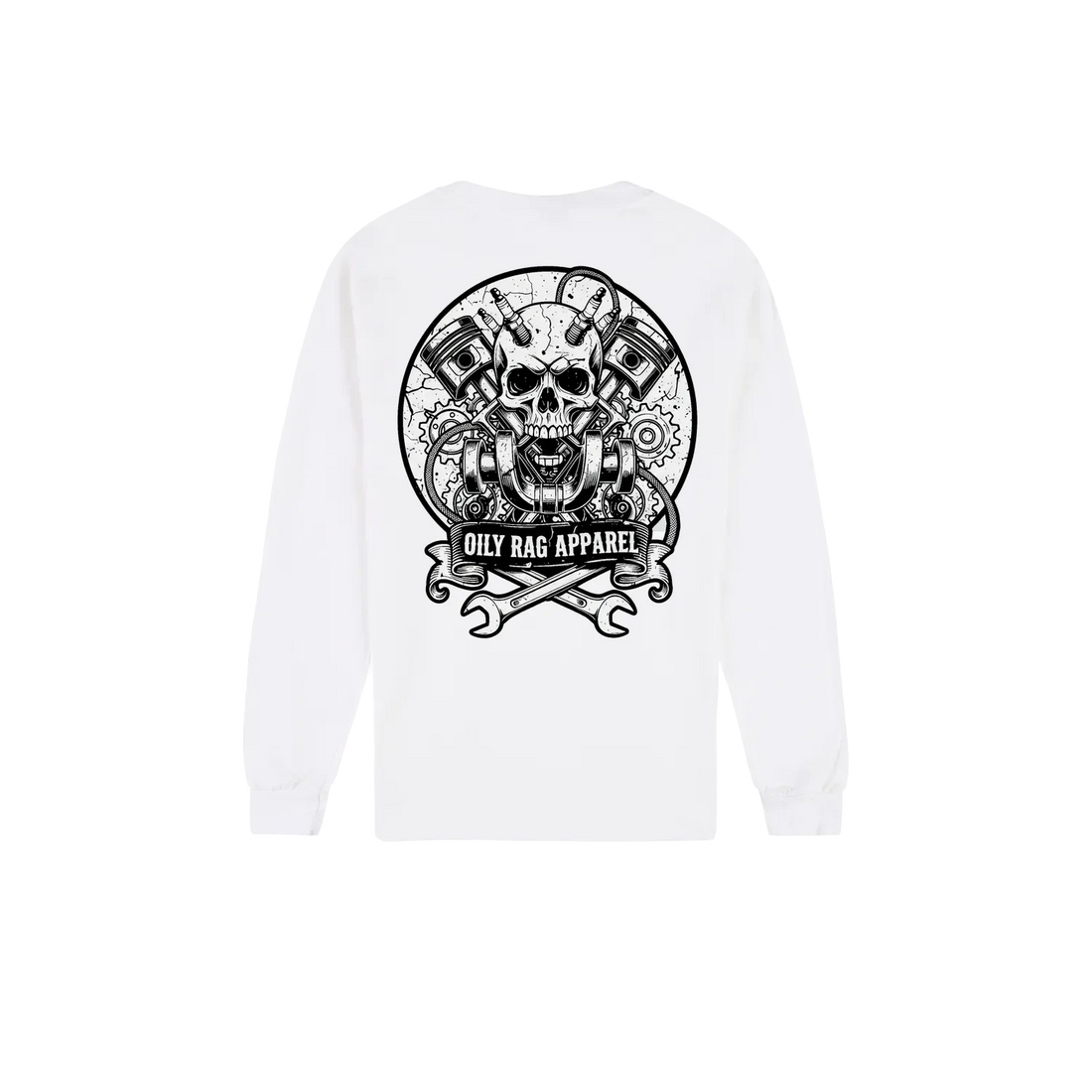 White back flat lay