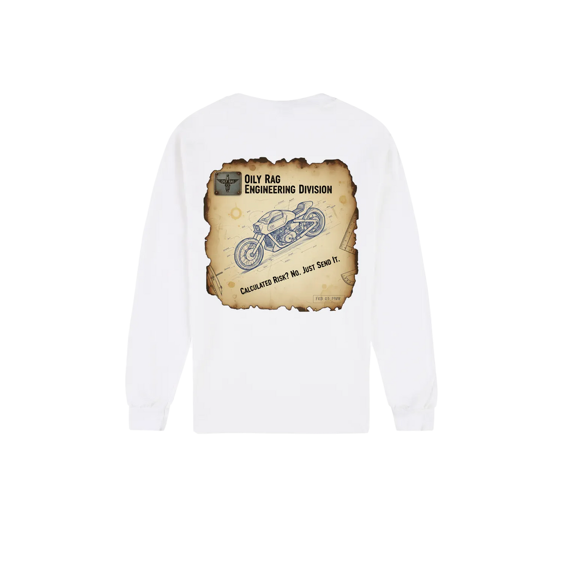 White back flat lay