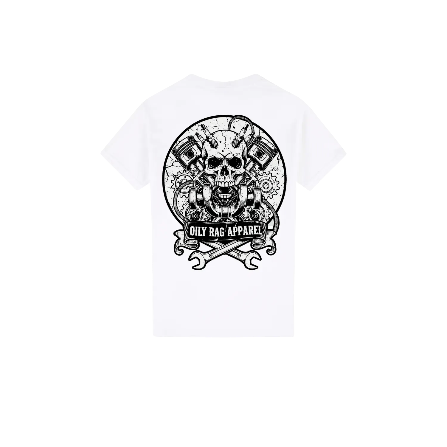 White back flat lay