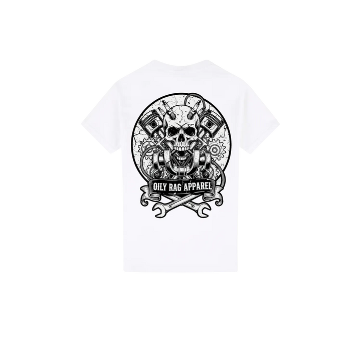 White back flat lay