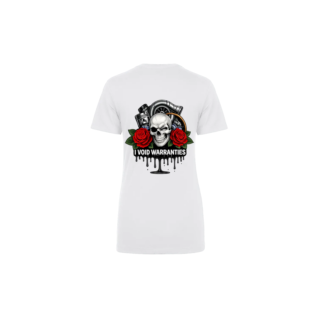 White back flat lay