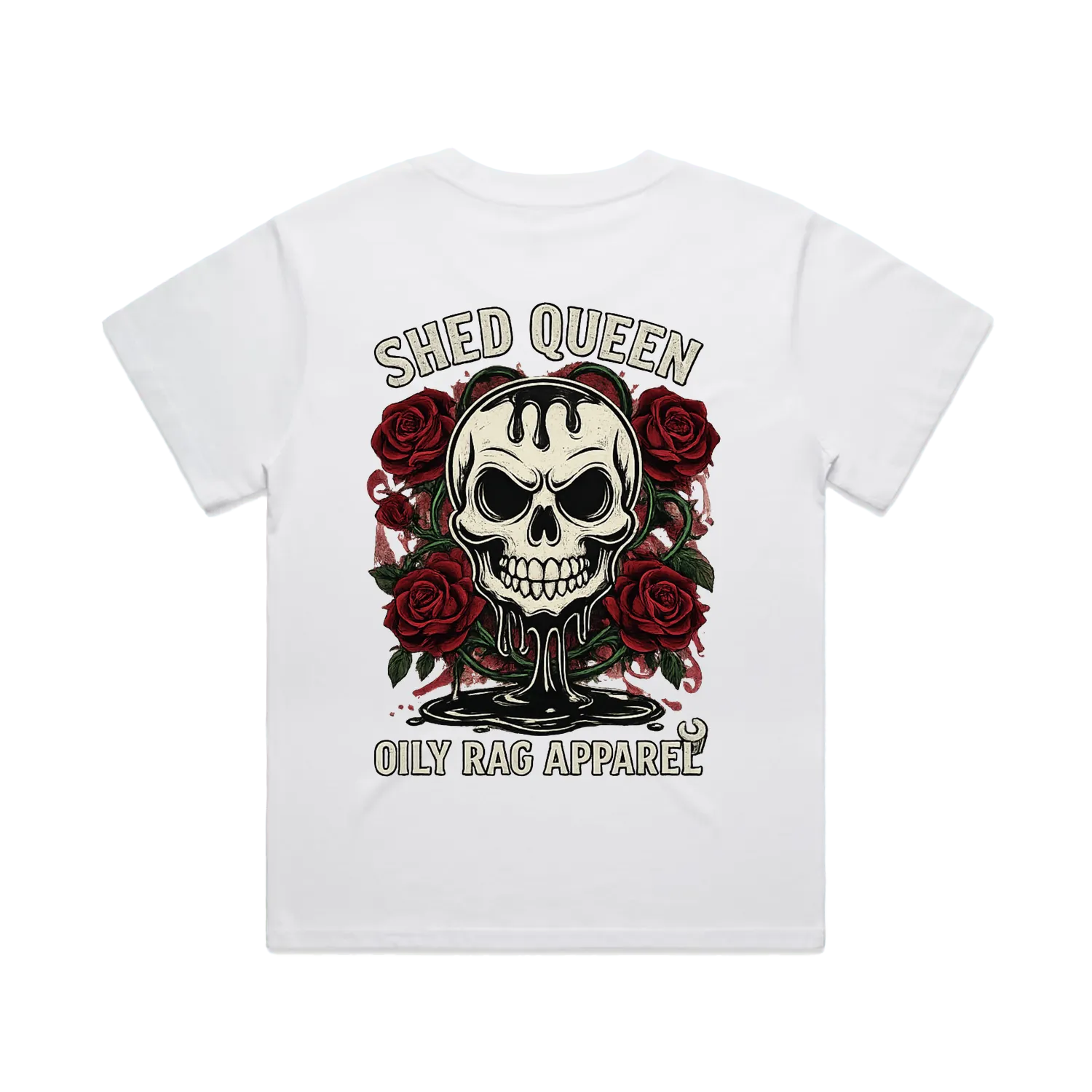 White back flat lay