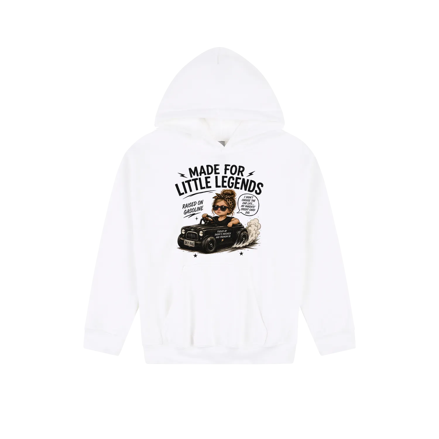 White front flat lay
