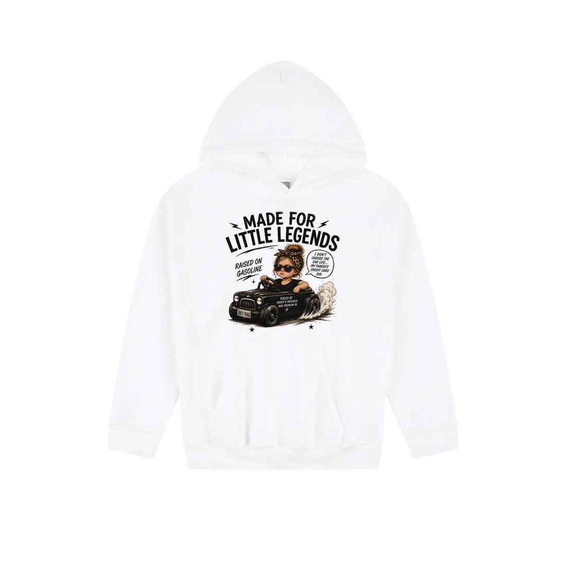 White front flat lay