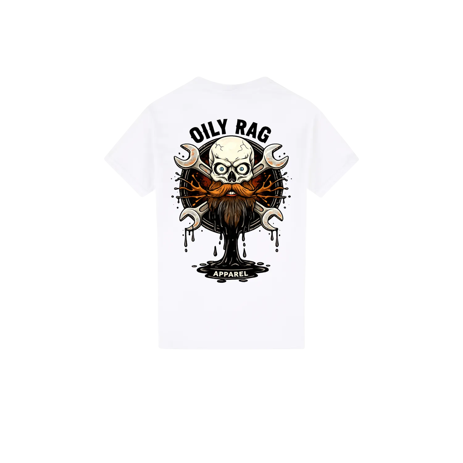 White back flat lay