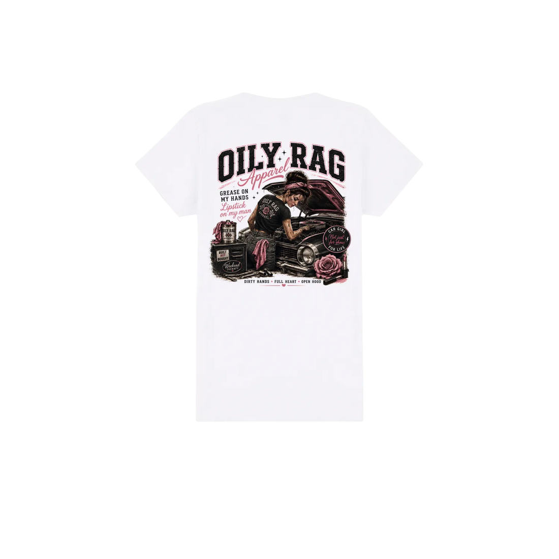 White back flat lay