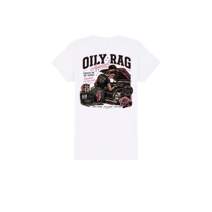 White back flat lay