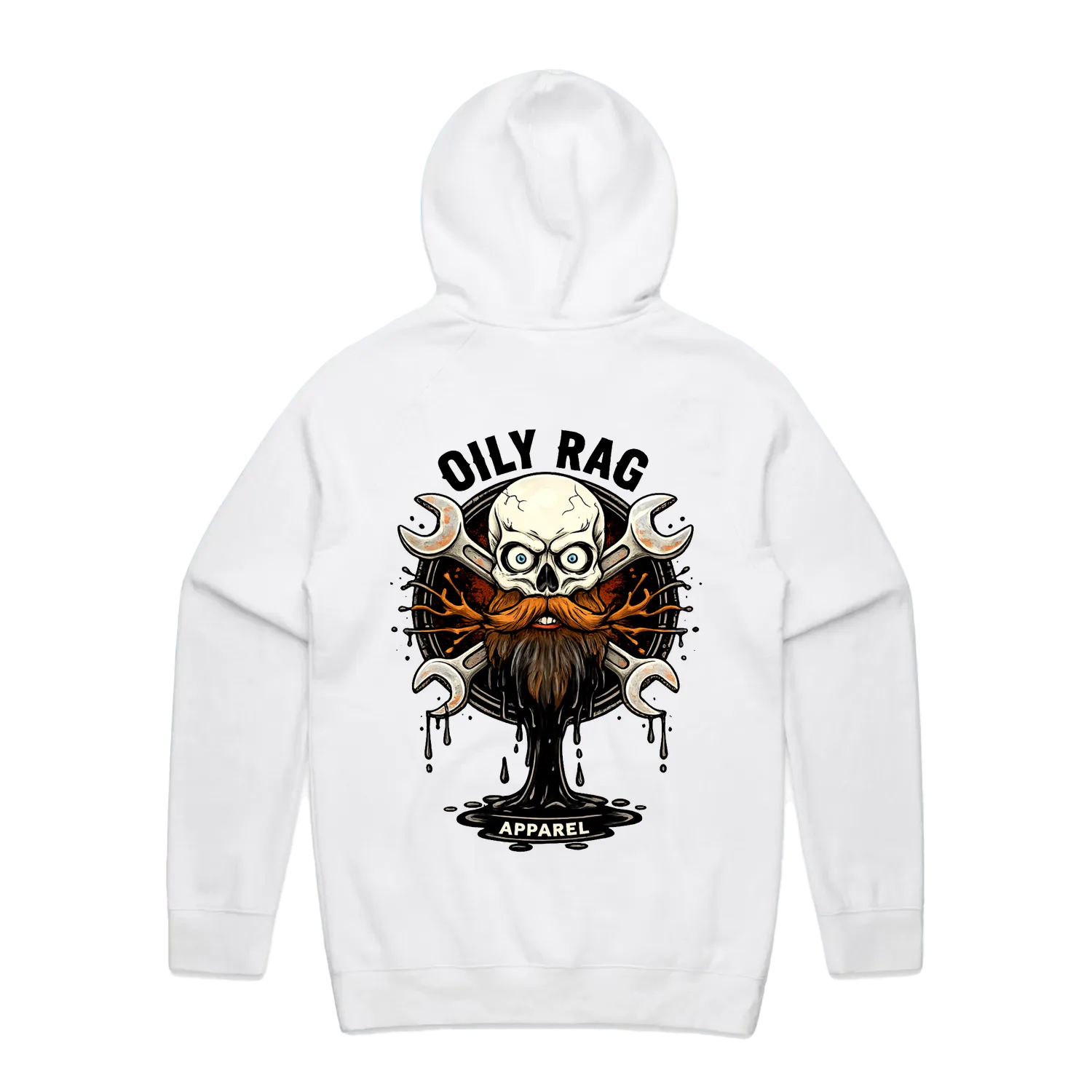 White back flat lay