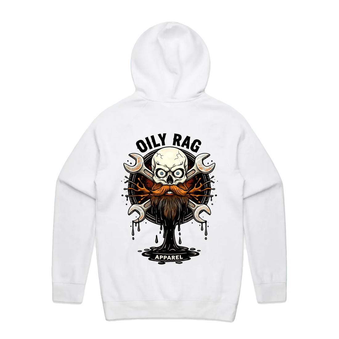 White back flat lay